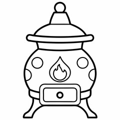 Russian stove art vector