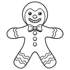 Gingerbread man  art vector