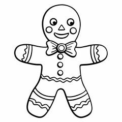 Gingerbread man  art vector