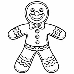 Gingerbread man  art vector