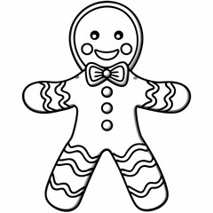 Gingerbread man  art vector