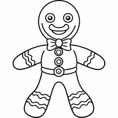 Gingerbread man  art vector