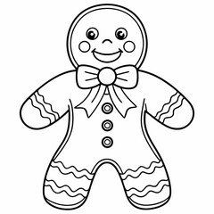Gingerbread man  art vector