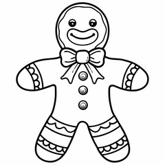 Obraz premium Gingerbread man art vector
