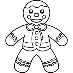 Gingerbread man  art vector