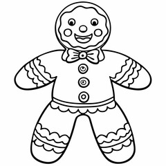 Gingerbread man  art vector