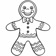 Gingerbread man  art vector