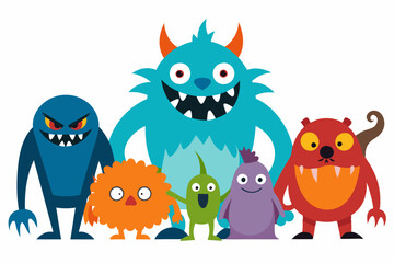 Monster Mash set art vector