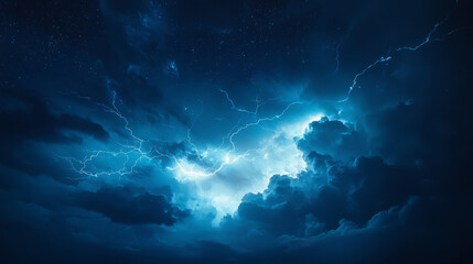 A stormy sky with a blue sky and a few clouds