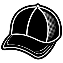 Baseball hat art vector illustration