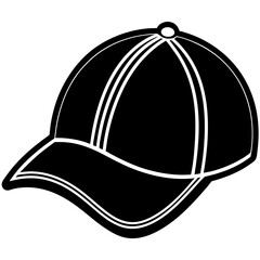 Baseball hat art vector illustration