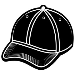 Baseball hat art vector illustration