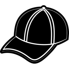 Baseball hat art vector illustration