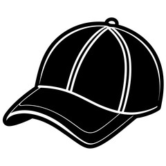 Baseball hat art vector illustration