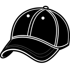 Baseball hat art vector illustration