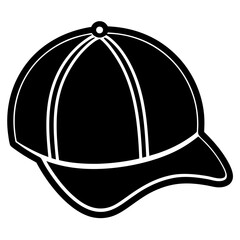 Baseball hat art vector illustration