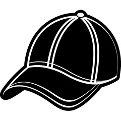 Baseball hat art vector illustration