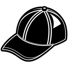 Baseball hat art vector illustration