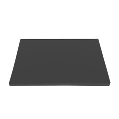 black paper document stack isolated