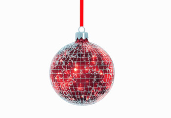 Fototapeta premium red christmas ball
