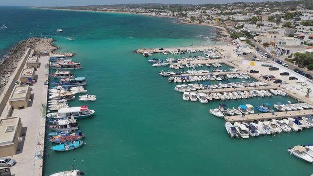 Torre Vado is in the province of Lecce, Italy. Located in the lower Salento, it is a renowned seaside resort on the Ionian coast of Salento. The coast is characterized by low cliffs