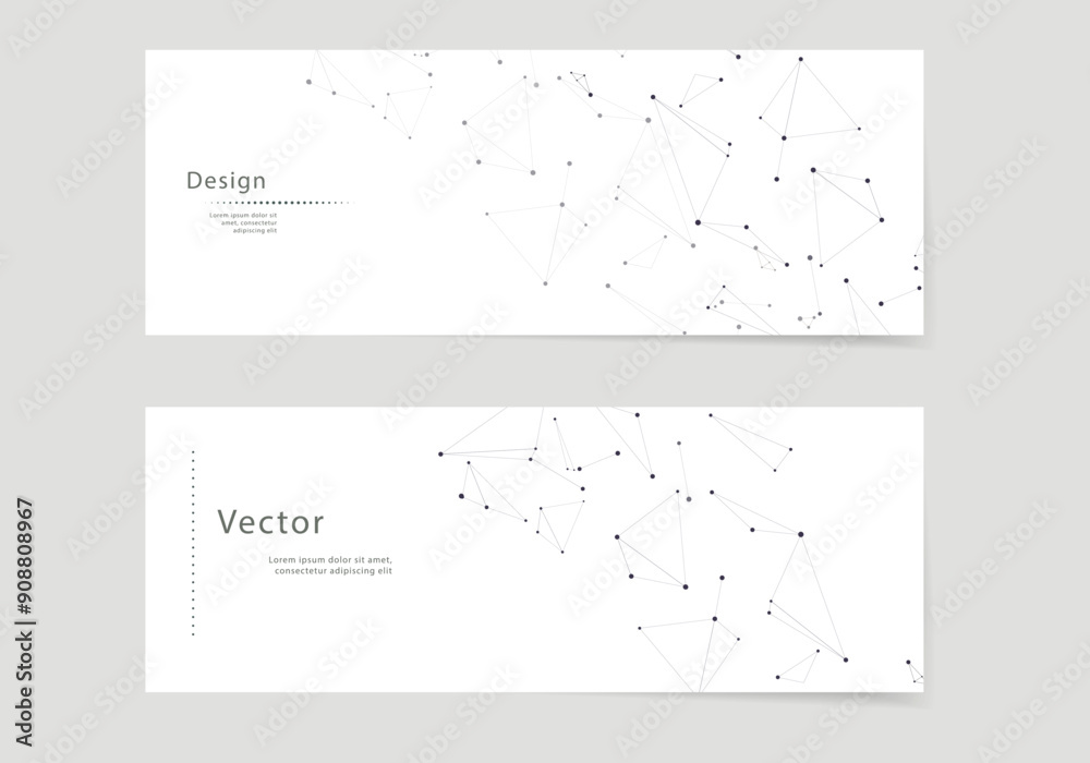 Aufkleber vector connect lines and dots