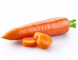carrot isolated on white background, clipping path