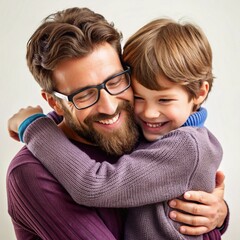 People connecting through hugging