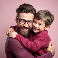 People connecting through hugging