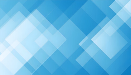 Abstract Blue Background With Overlapping Transparent Geometric Shapes and Varying Opacity Levels
