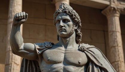 Imposing Statue of Alexander the Great