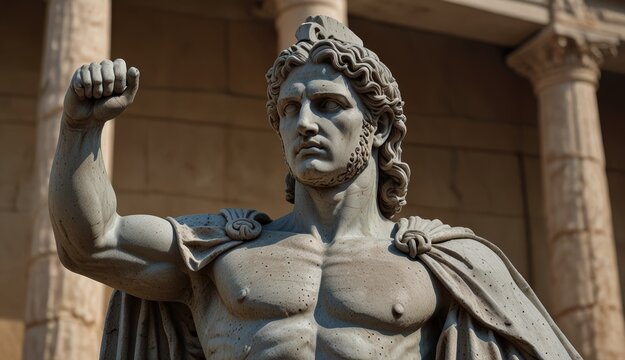 Imposing Statue of Alexander the Great