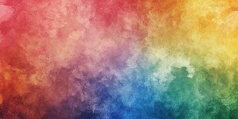 Abstract Watercolor Background with Rainbow Colors