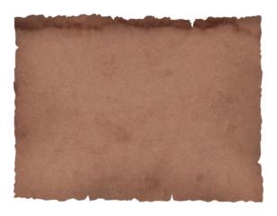treasure map, paper scroll template, isolated, extracted on transparent background