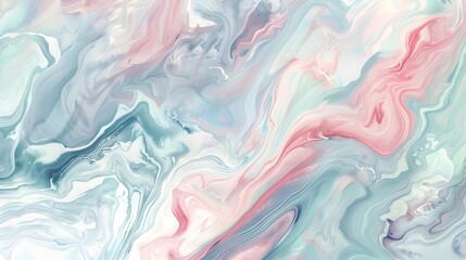 Abstract Swirling Marble Pattern in Pastel Tones