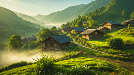 village in the mountains