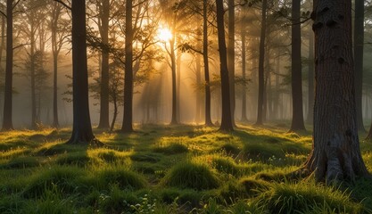 Enchanted Forest at Sunrise