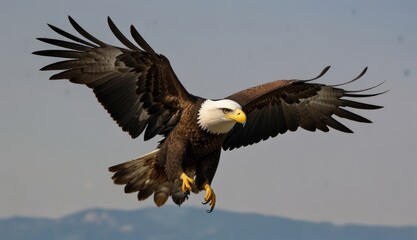 Majestic Bald Eagle in Flight