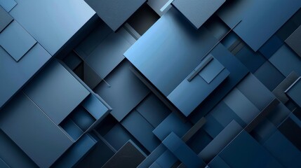 Dynamic blue abstract background with layered geometric shapes creating depth and texture for modern designs.