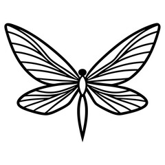 Dragonfly Wings art vector illustration