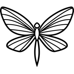 Dragonfly Wings art vector illustration