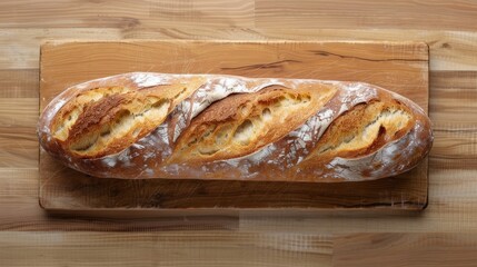 Naklejka premium Food top view, white fresh wheat bread, background, food, flour, bakery, sliced ​​bread, baked goods, brown, breakfast