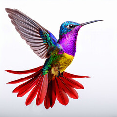 oiseau, animal, colibri, nature, faune, bec, sirop, vert, coloré, bleu, branchages, empennage, tropical, sauvage, rouge, ailes, arbre, beau, oiseau, couleur, isolé, aviaire