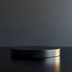 interior of a modern house with close up product display podium