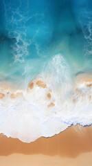 Digital beach beach waves sea water abstract graphics poster background