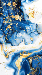 Fototapeta premium Abstract digital artwork featuring a fluid, marbled design