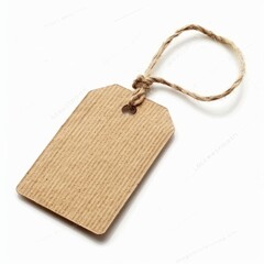 An empty tag on white background