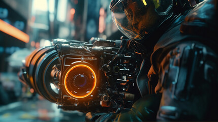 Fototapeta premium sparks from a grinder