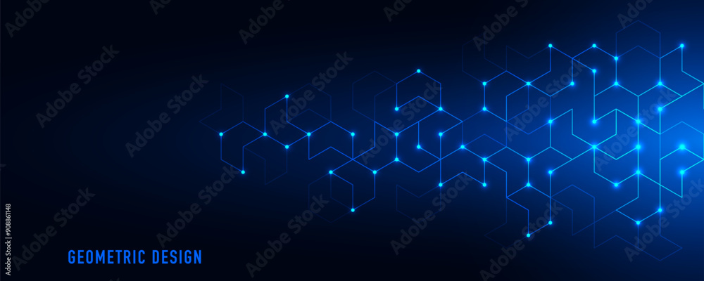 Aufkleber Abstract vector background with simple geometric figures and dots. Graphic design element and polygonal shape pattern