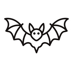 The linear bat icon. The Halloween holiday.